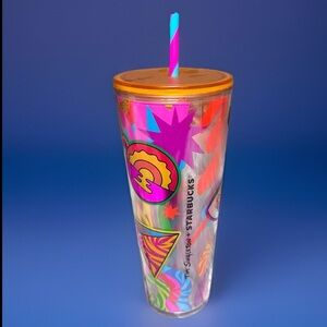 Starbucks Pride Cold Cup Tumbler 24oz Tim Singleton Summer Limited Edition NWT